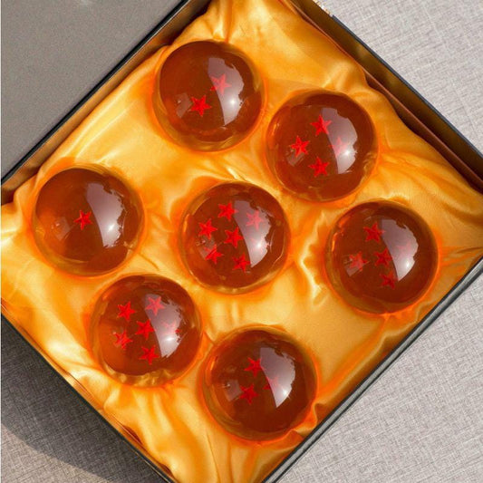 Large 7.6cm crystal Dragon Ball with 3D internal star - Saiyan Domain collector single