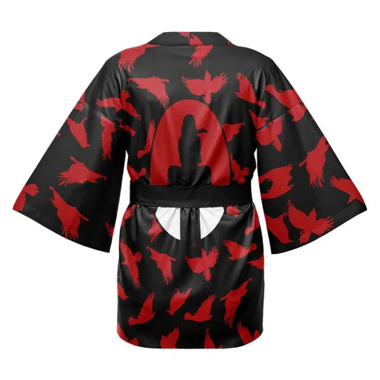 Naruto Flame Print Kimono Cardigan – Anime Haori Cosplay
