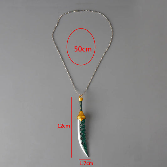 The Seven Deadly Sins Meliodas Lostvayne Sword – Anime Metal Weapon Keychain & Necklace