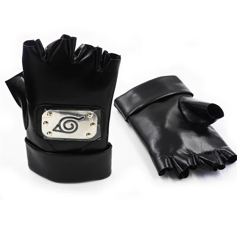 Naruto Hatake Kakashi Cosplay Set – Ninja Mask, Headband & Gloves Prop Accessories