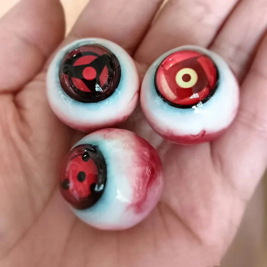 Naruto Sharingan & Rinnegan Eyeball Prop – Realistic Anime Display Sphere