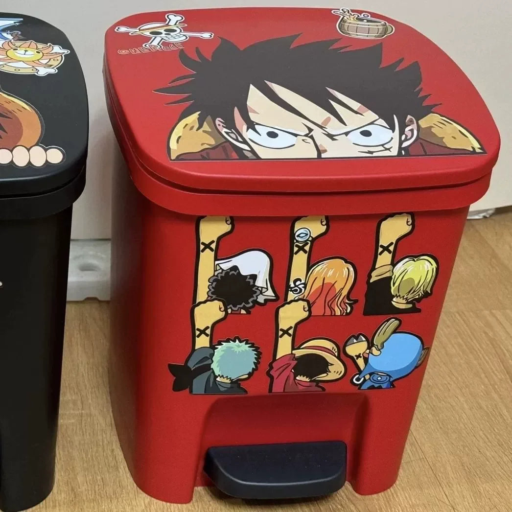 One Piece Anime Large Trash Can – Luffy & Zoro Heavy-Duty Wastebin