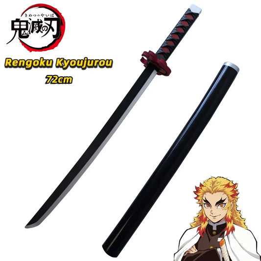 72cm Demon Slayer PU Katana – Safe Anime Cosplay Prop Sword & Replica