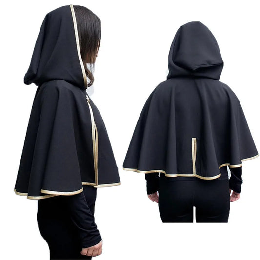 Black Clover Asta Cosplay Cloak – Black Bulls Logo Hooded Cape & Costume Robe