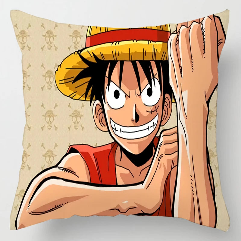 One Piece Anime Plush Square Throw Pillow Cover – 18"x18" (45x45 cm)