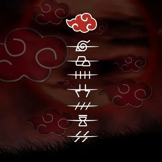 Naruto Akatsuki Kanji Font Anime Car Decal – Vinyl Bumper & Window Sticker
