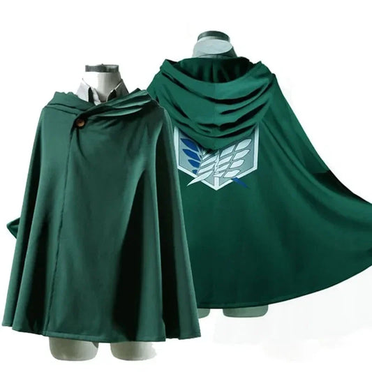 Attack on Titan Scouting Legion Cosplay Cloak – Anime Survey Corps Green Cape