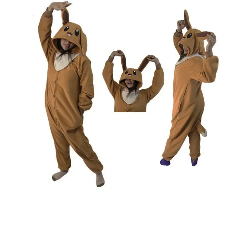 Pokemon Adult Cosplay Kigurumi Onesie – Anime Fleece Pajamas Jumpsuit