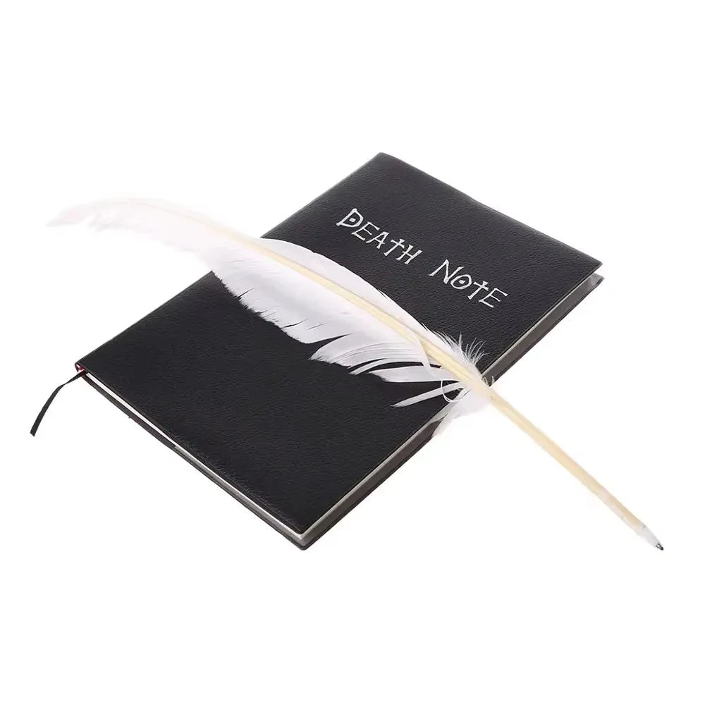 Death Note Replica Notebook Set – Anime Cosplay Journal & Quill Pen Prop