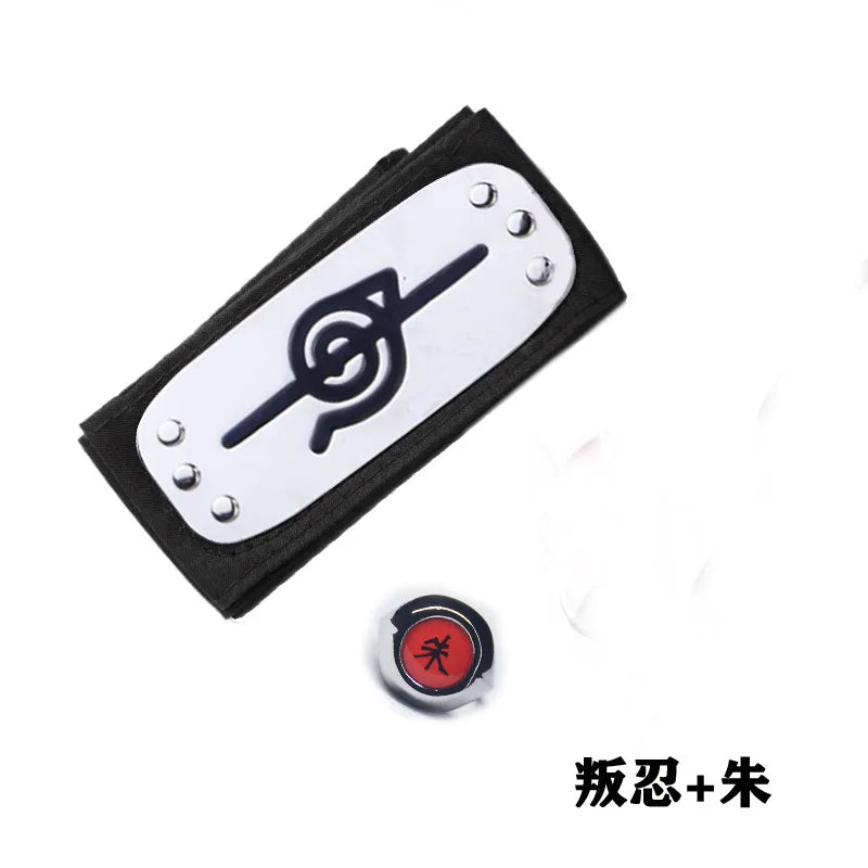Naruto Akatsuki Cosplay Prop Set – Ninja Ring, Headband, Kunai & Accessory Bundle