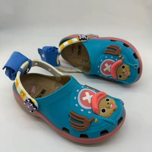 One Piece Chopper & Luffy EVA Clogs – Waterproof Anime Beach Sandals & Slippers