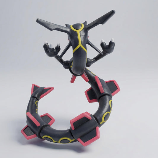 Shiny Rayquaza Black and Gold PVC Statue