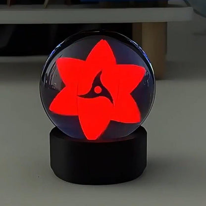 Visual Prowess: Infinite Sharingan Music-Sync Sphere