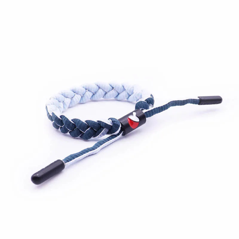 Naruto Braided Rope Cosplay Bracelet – Adjustable Alloy Symbol Wristband Set