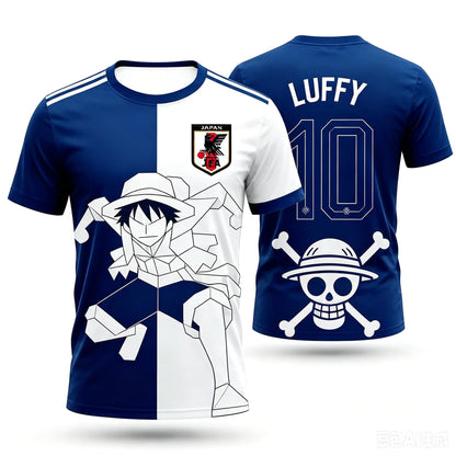 One Piece Japan Football Jersey T-Shirt – Quick-Dry Anime Soccer Kit