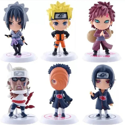 Naruto Uzumaki and Sasuke Uchiha mini statues - Hidden Leaf shinobi desk decor - Shinobi Domain collection