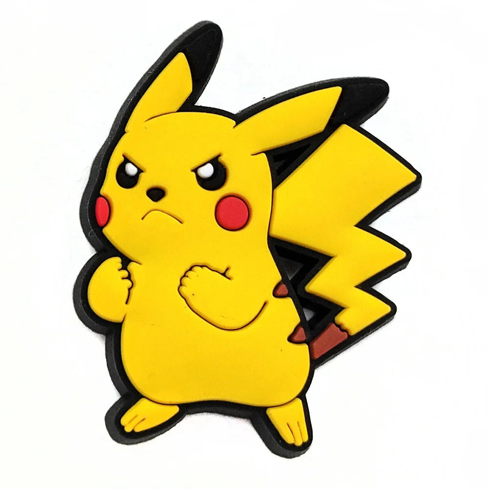 Pokémon PVC Clog Shoe Charms – Cartoon Pikachu & Monster Ball Accessories