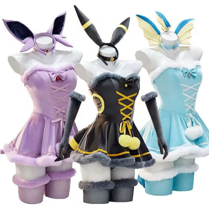 Pokémon Eeveelution Cosplay Costume & Cloak (Umbreon / Vaporeon / Espeon)