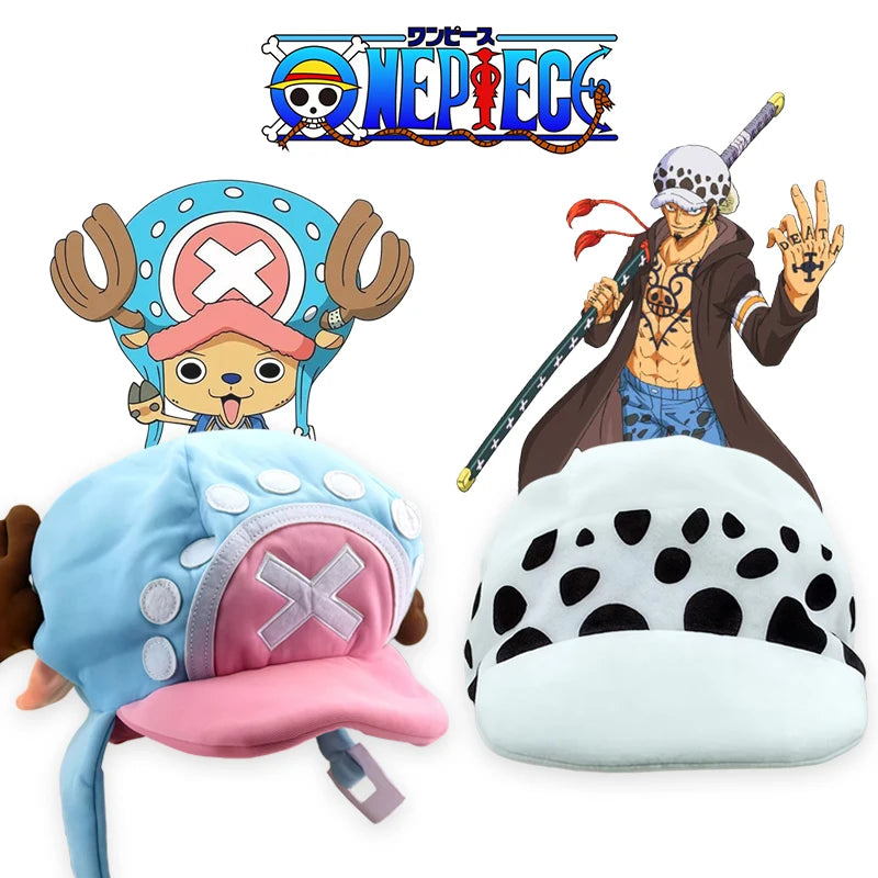 One Piece Plush Cosplay Hat – Tony Tony Chopper & Trafalgar Law Cap