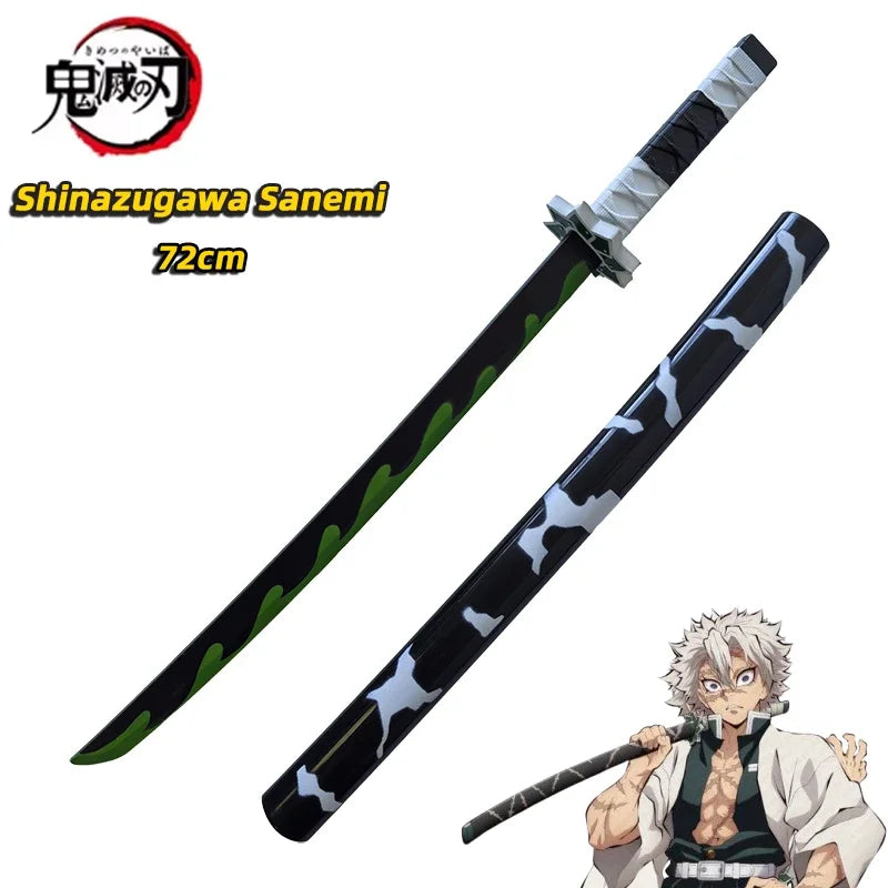 72cm Demon Slayer PU Katana – Safe Anime Cosplay Prop Sword & Replica