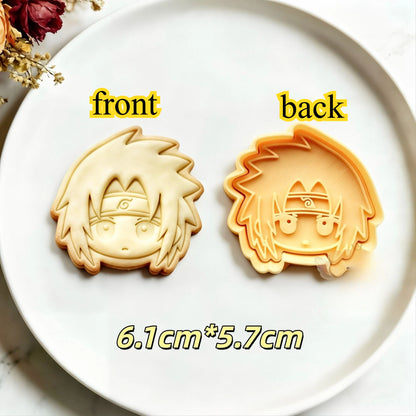 Naruto Anime Character Cookie Cutters & Biscuit Molds – DIY Baking Stamp Set
