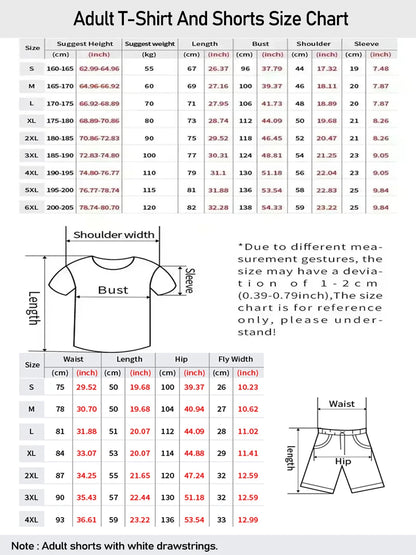 Naruto Shippuden 2-Piece T-Shirt & Shorts Athleisure Set