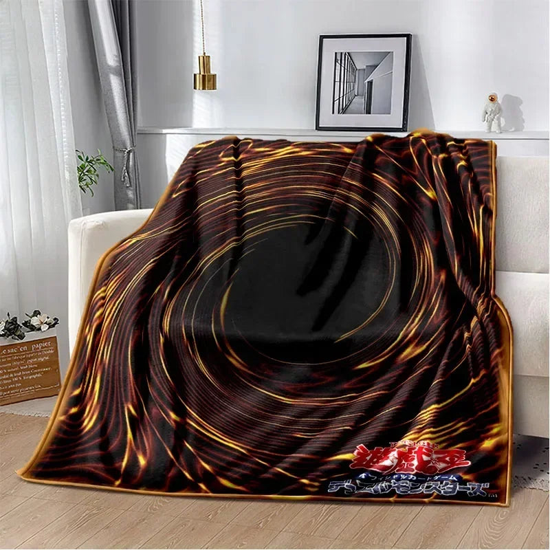 Yu-Gi-Oh! TCG Card Art Throw Blanket – Ultra-Soft Anime Fleece Bedspread