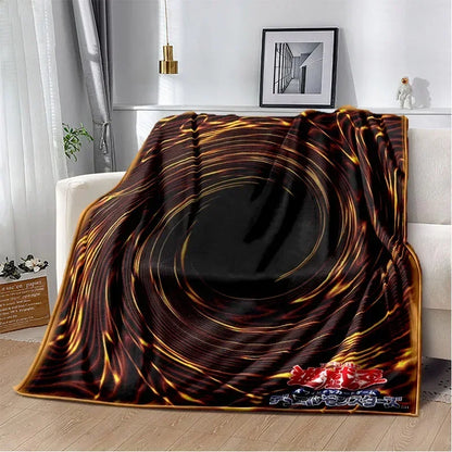 Yu-Gi-Oh! TCG Card Art Throw Blanket – Ultra-Soft Anime Fleece Bedspread