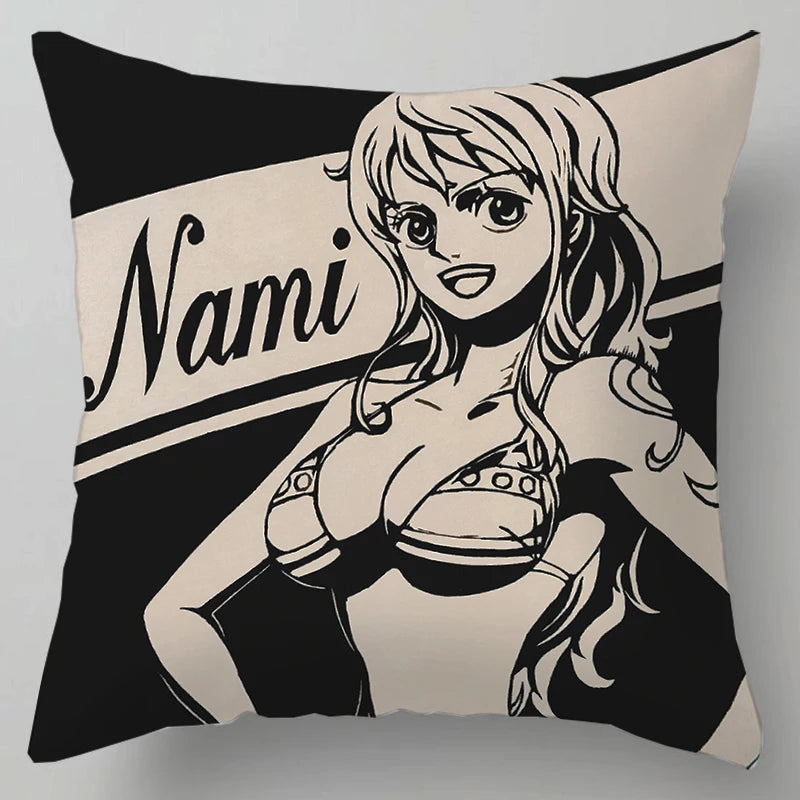 One Piece Anime Plush Square Throw Pillow Cover – 18"x18" (45x45 cm)