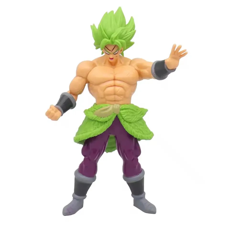 Dragon Ball Z Super Saiyan Action Figures – 18cm Collectible PVC Battle Models (Goku, Vegeta, Broly)