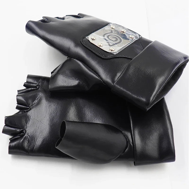 Naruto Hatake Kakashi Cosplay Set – Ninja Mask, Headband & Gloves Prop Accessories