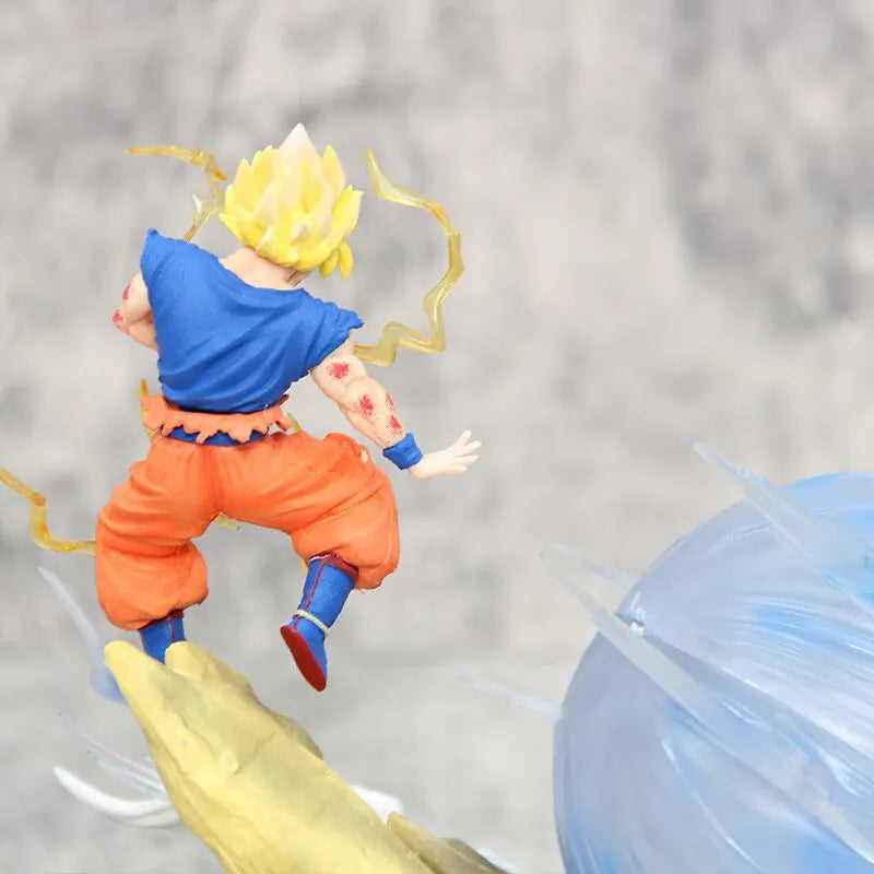 Dragon Ball Z Goku vs Kid Buu Battle Statue – 15cm Spirit Bomb Action Figure Scene Model