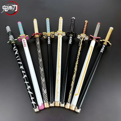 Demon Slayer Nichirin Katana Mini Gel Pen – 20cm Alloy Metal Sword Replica