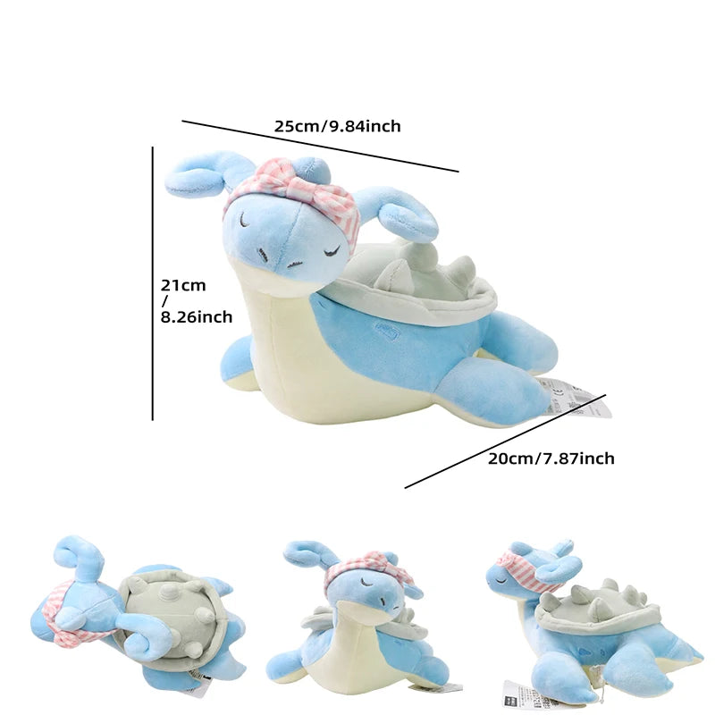 Pokémon Pikachu Riding Lapras & Latios Plush – Kawaii Anime Stuffed Toy Collection