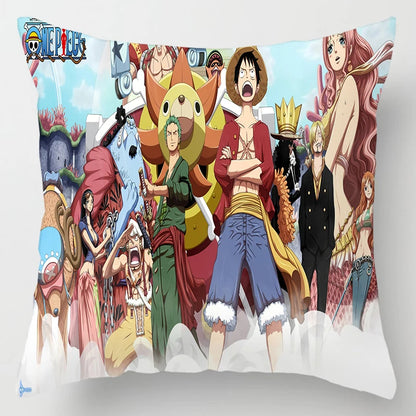 One Piece Anime Plush Square Throw Pillow Cover – 18"x18" (45x45 cm)