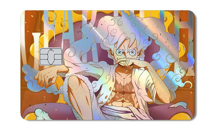 One Piece Holographic Laser Credit Card Skin – Anime Debit & Transit Card Sticker
