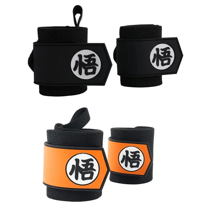 Anime Weightlifting Wrist Wraps & Lifting Straps – Heavy-Duty Gym Powerlifting Support