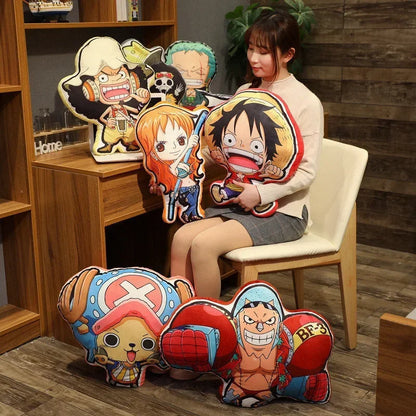 One Piece Kawaii Plush Pillow Cushion Doll – Soft Anime Stuffed Toy