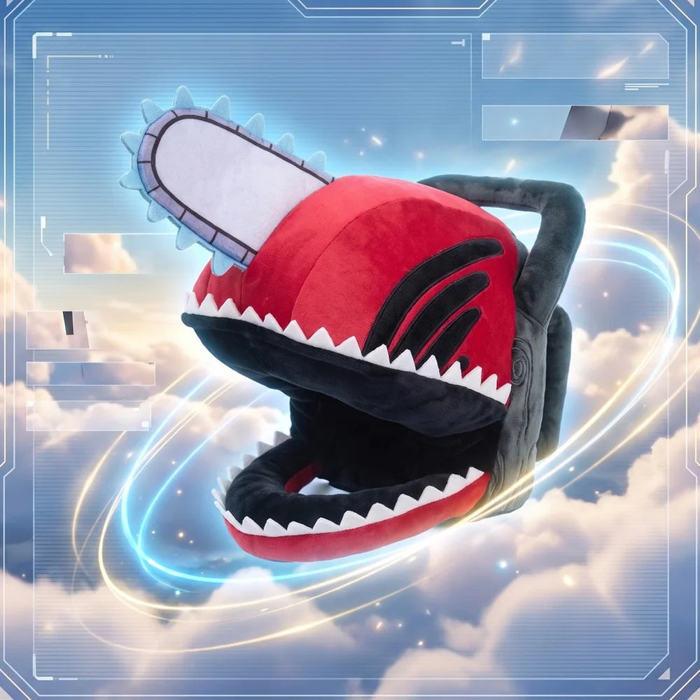 Chainsaw Man Denji Transformed Head Plush Mask – Wearable Cosplay Pillow & Headgear