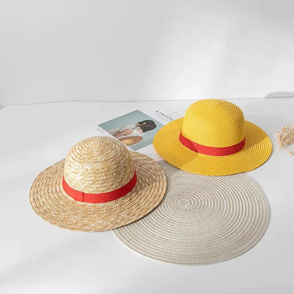 One Piece Luffy Classic Straw Hat – Anime Cosplay Sun Cap & Costume Accessory
