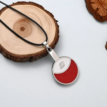 Naruto Akatsuki Red Cloud Necklace – Anime Konoha Pendant & Cosplay Jewelry Collection