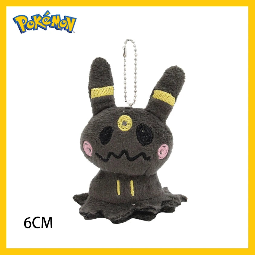 Mimikyu Eevee Plush Keychain PPokémon Mimikyu Cosplay Plush Keychain – Cute Anime Eeveelution & Snorlax Bag Pendantocket Monster Cos Eeveelution Snorlax Doll Anime Pendant For Fan Collectible Sylveon Present Decor