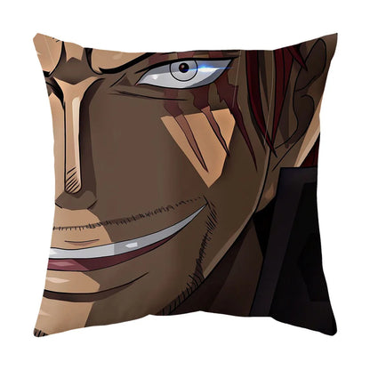 One Piece Anime Plush Square Throw Pillow Cover – 18"x18" (45x45 cm)