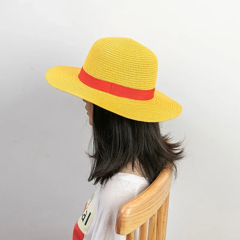 One Piece Luffy Classic Straw Hat – Anime Cosplay Sun Cap & Costume Accessory