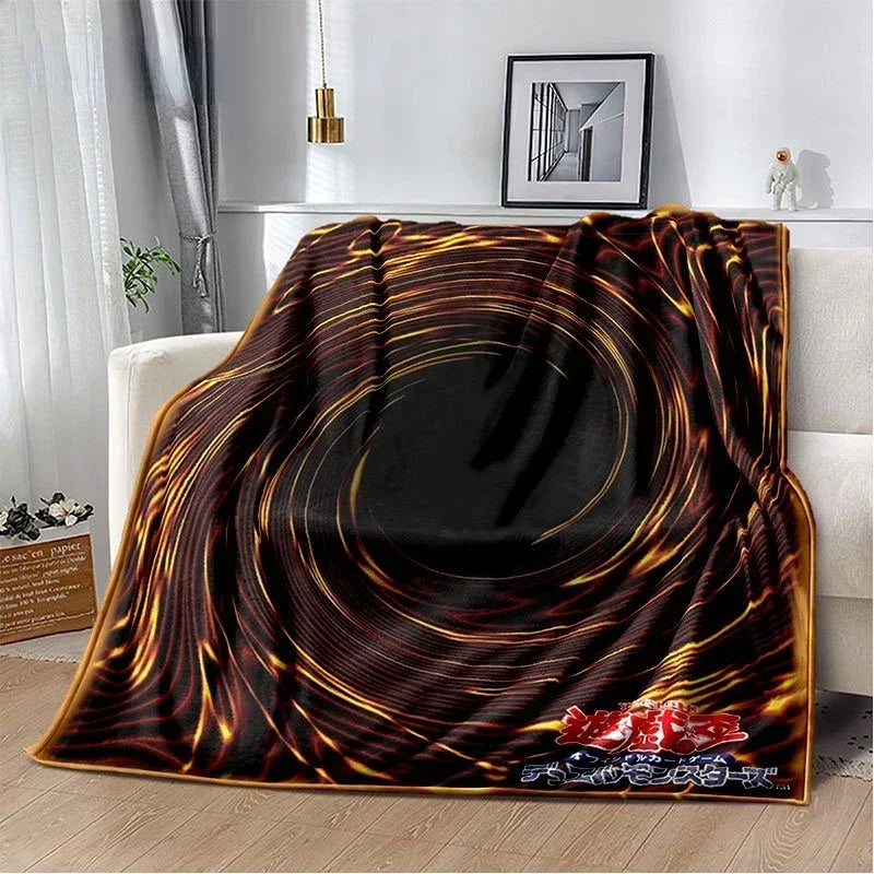 Yu-Gi-Oh! TCG Card Art Throw Blanket – Ultra-Soft Anime Fleece Bedspread