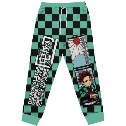 Demon Slayer Anime Jogger Pants & Shorts – Manga-Style 3D Printed Sweatpants