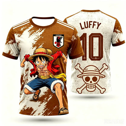 One Piece Japan Football Jersey T-Shirt – Quick-Dry Anime Soccer Kit