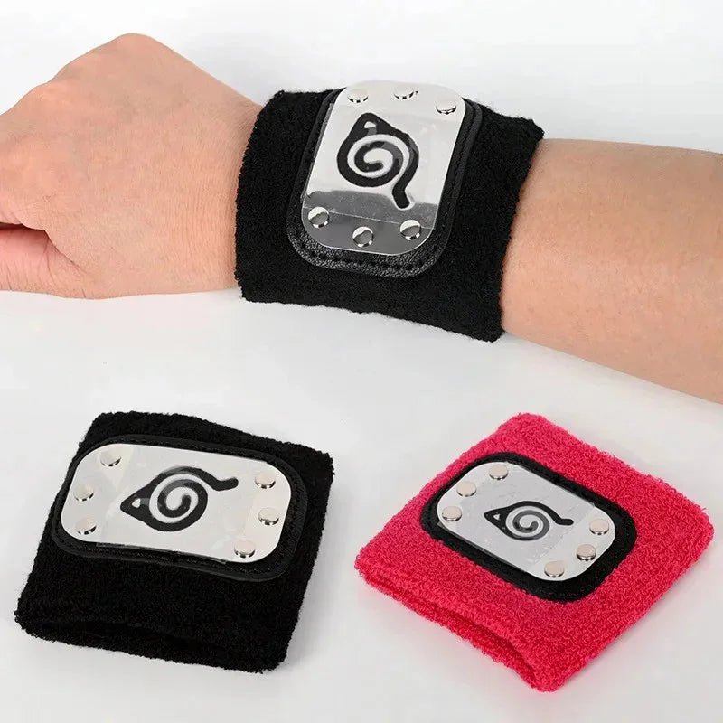 Naruto Hidden Leaf Village Anime Sports Wristband – Athletic Sweatband & Cosplay Prop