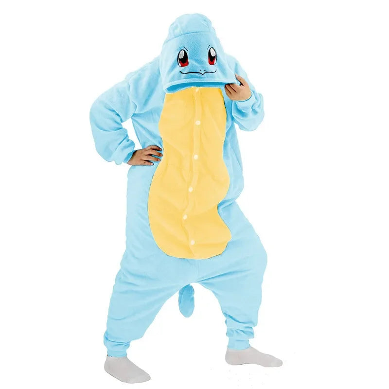 Pokemon Adult Cosplay Kigurumi Onesie – Anime Fleece Pajamas Jumpsuit