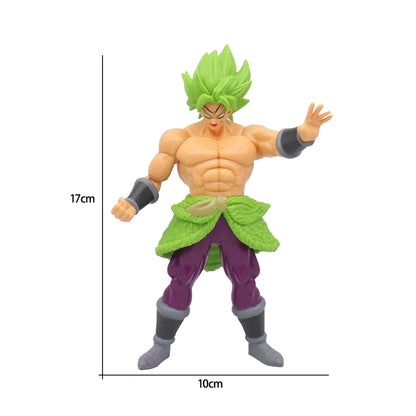 Dragon Ball Z Super Saiyan Action Figures – 18cm Collectible PVC Battle Models (Goku, Vegeta, Broly)